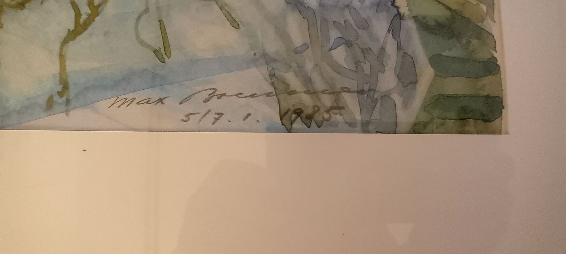 Dipinti: Original Max Brunner Signed Abstract Watercolor – Usato da Bern venduto da This_that_other_all 3