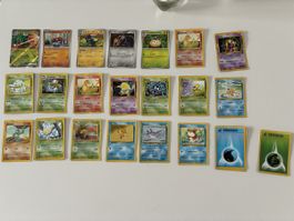 Pokémon Sammelkarten gemischter Zustand