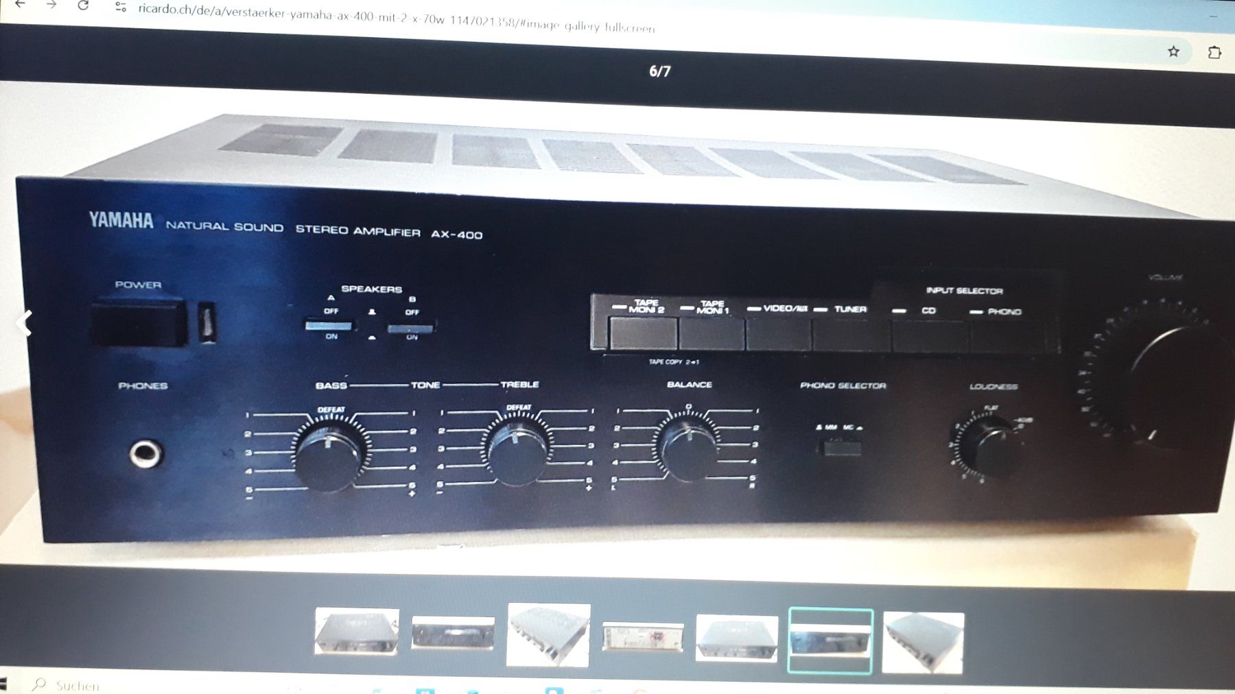 Yamaha Amplificatori: Verstärker  Yamaha AX - 400 – Usato da Schaffhausen venduto da max_c62l 1