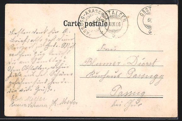 Cartoline postali: Obstalden, Blick auf Wallensee und Alvie – Usato da Berlin venduto da bartko-reher 1