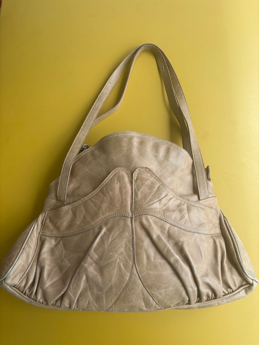 H&M Borse da donna: H&M TREND grau-beige Ledertasche – Usato da Zürich venduto da missmodernage