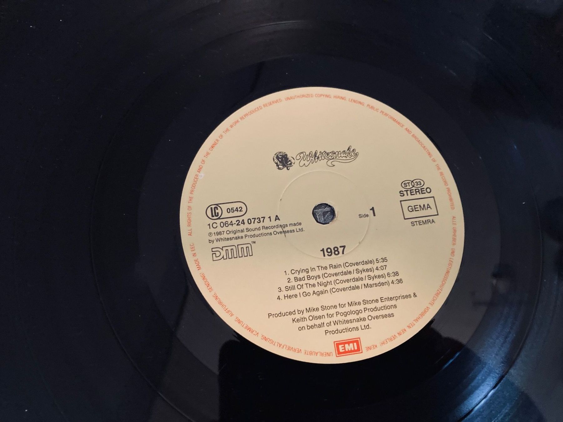 Vinyles: Whitesnake 1987 Vinyl LP gebraucht – D'occasion à Wagenhausen par Novafreund283 2