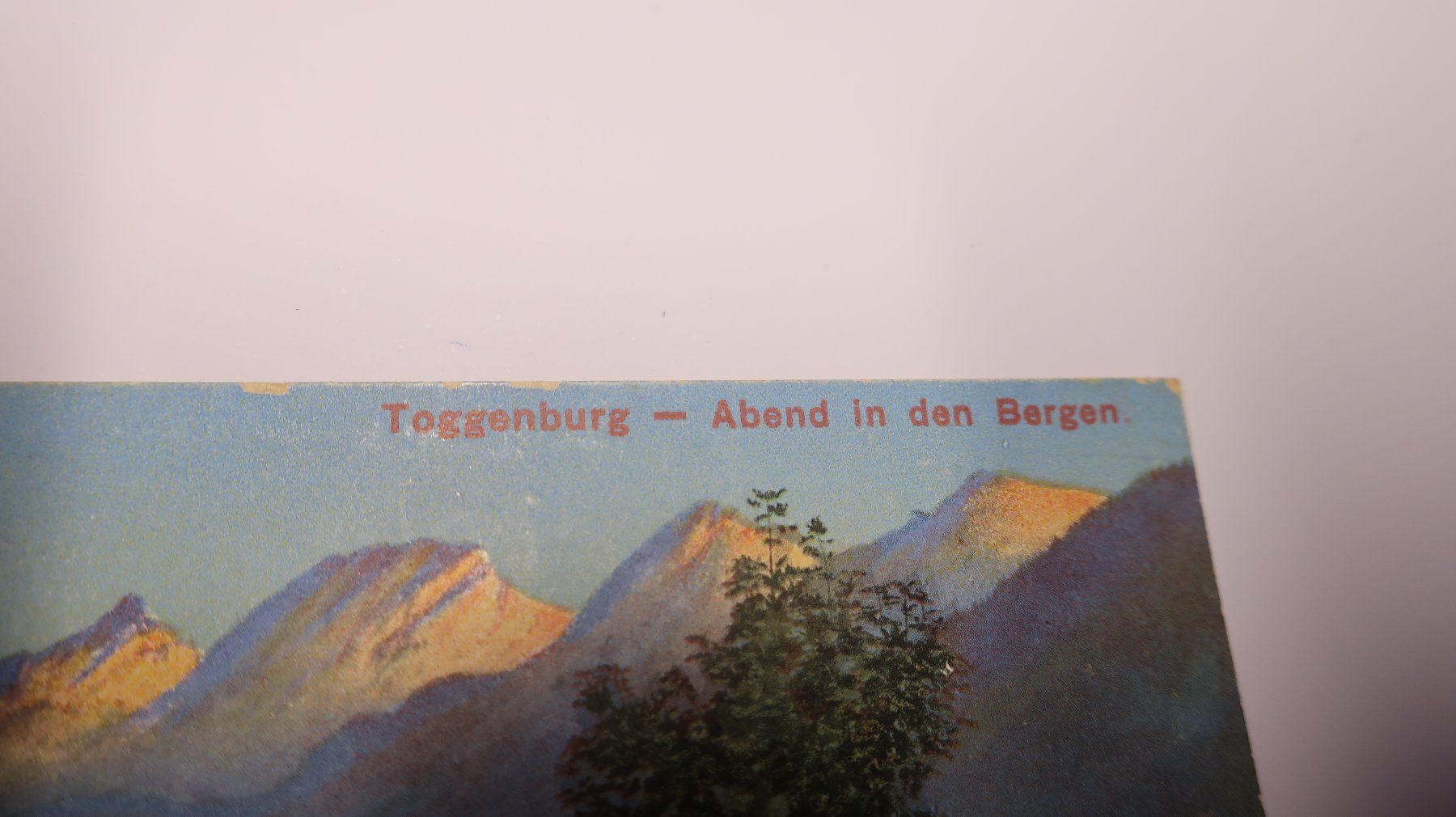 Cartoline postali: Toggenburg - Abend in den Bergen – Usato da Cormoret venduto da Pascalll2001 3