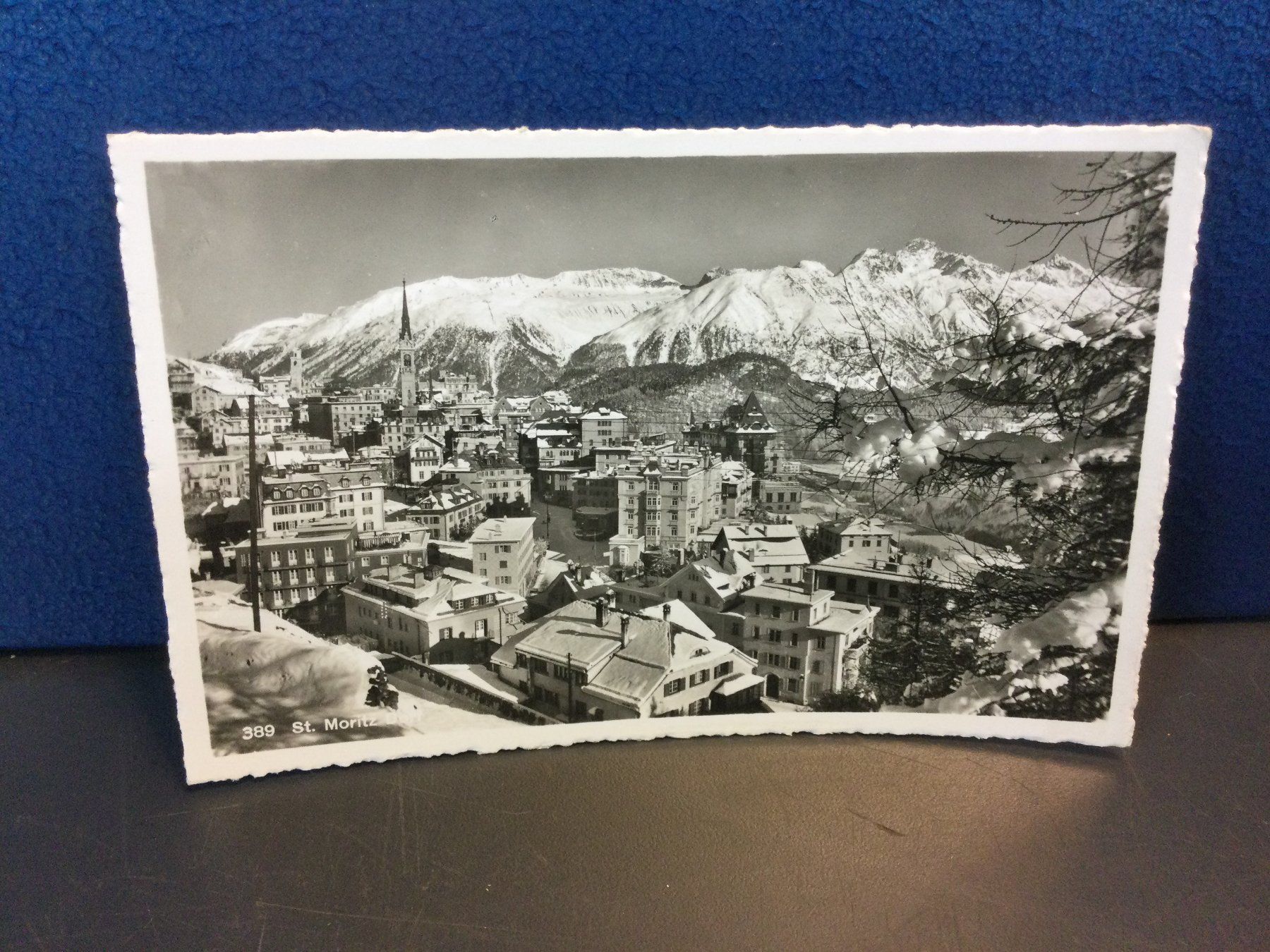 Cartoline postali: Alte Ansichtskarte St. Moritz Dorf im Winter – Usato da Wangen SZ venduto da kuriosum12