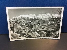 Alte Ansichtskarte St. Moritz Dorf im Winter