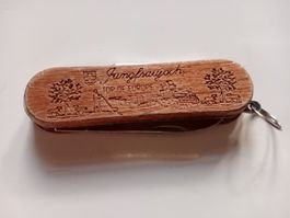 Jungfraujoch Sackmesser Holzgriff Top of Europe Souvenir