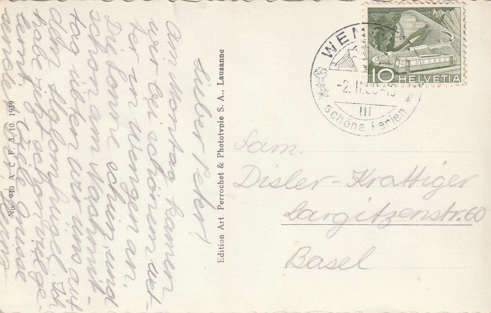 Cartes postales: Wengen im Winter – D'occasion à Rorschacherberg par fratovi2 1