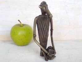 Metall Figur Afrika Afrikanische Kunst Vintage Ashanti Dogon