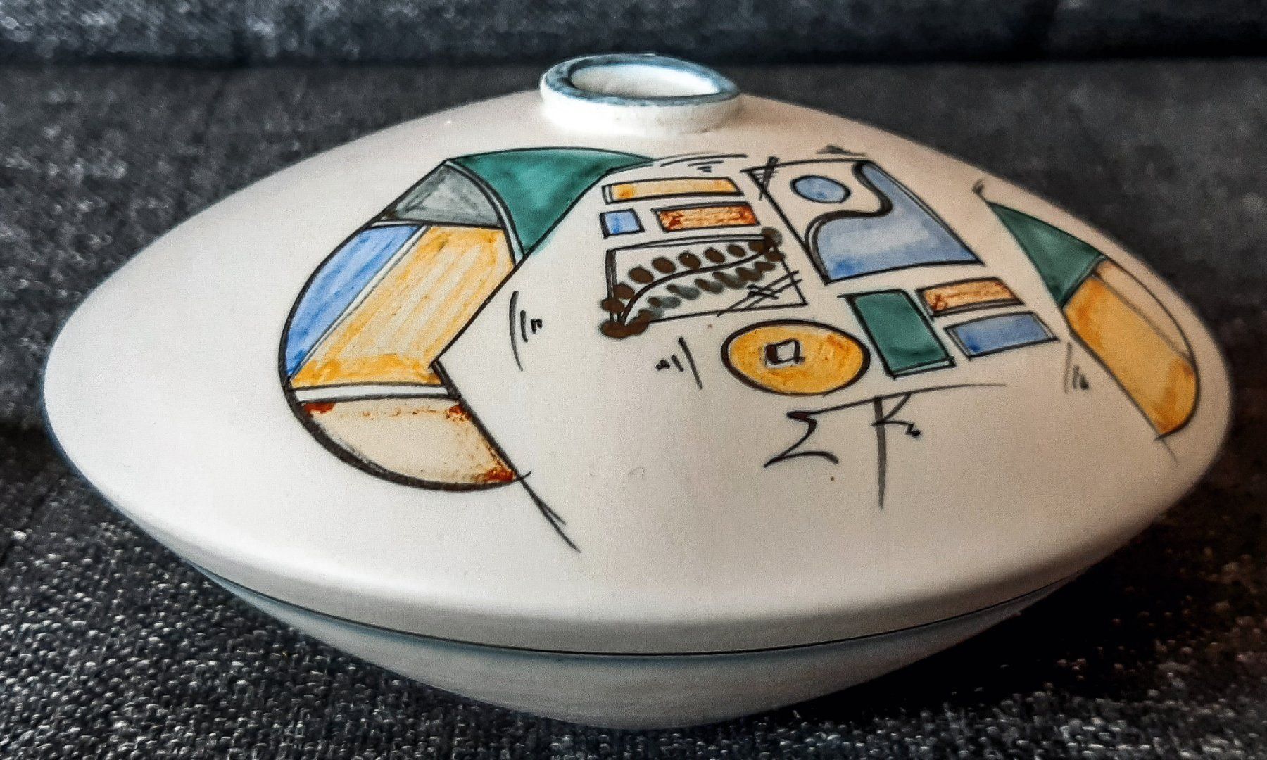 Vasen & Gefässe: kleine Vase 7 cm petit vase 80s' – Gebraucht aus Tavannes von Brocashop 7