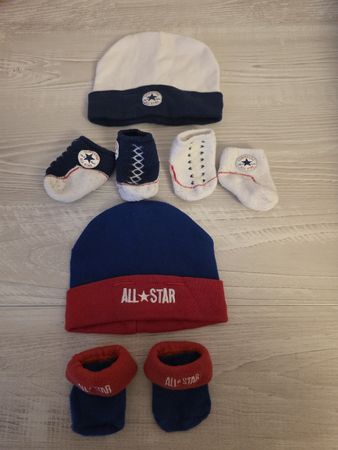 Baby Erstausstattung Converse Set, Mütze & Socken