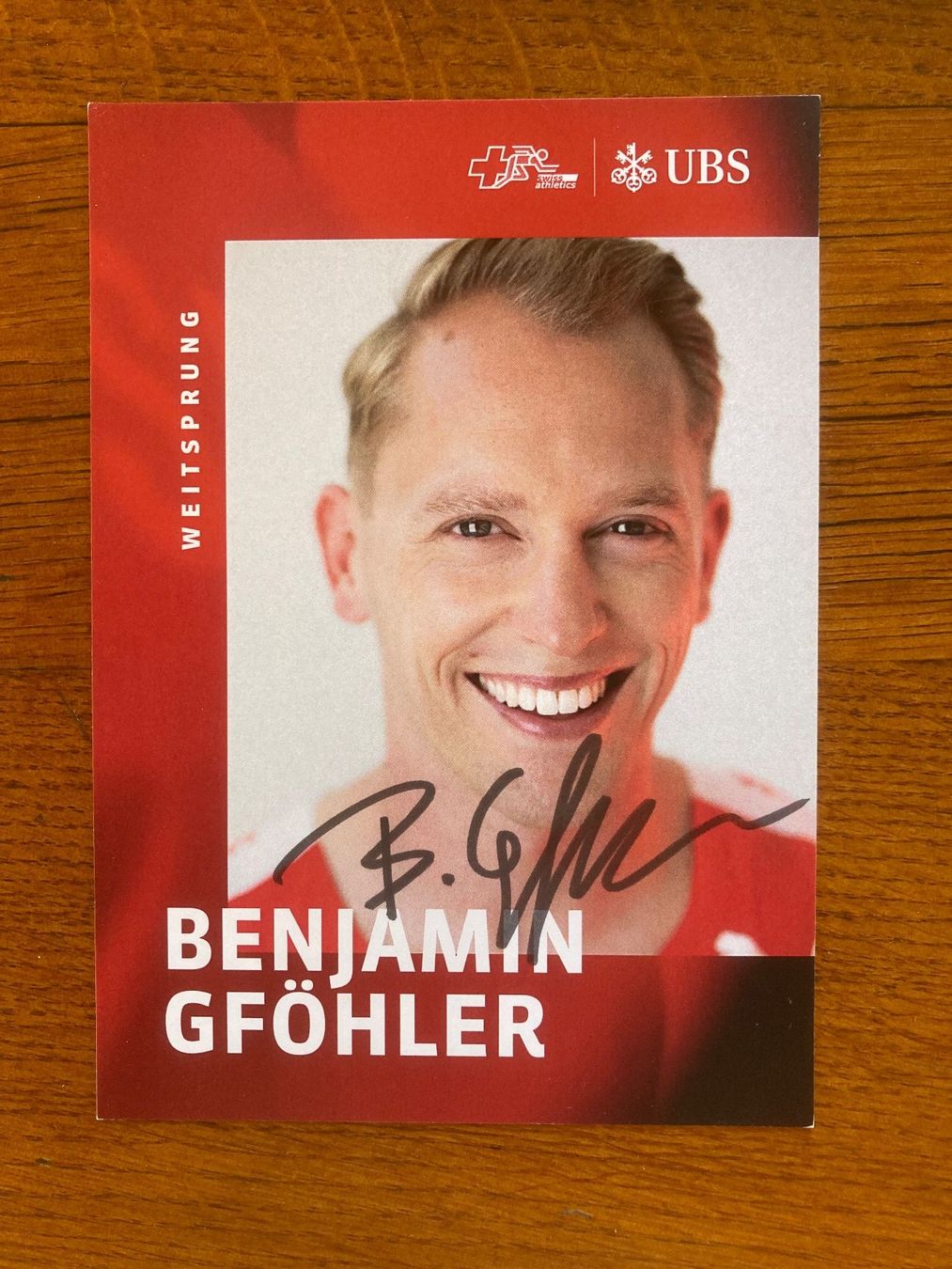Autographes: Benjamin  Gföhler  /  orig. AK – Neuf (Voir description) à Lovens par Traktor69