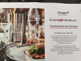 Thurgauer Gastro Gutschein im Wert von 50CHF - bis 2030