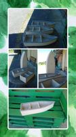 Bateau décoratif en bois, objet d'artisanat.