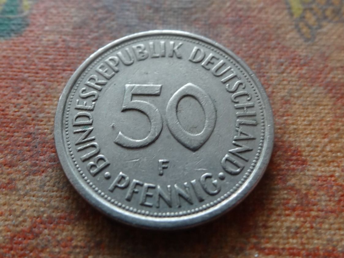 Tutti le monete: DEUTSCHLAND 50 Pfennig 1980 – Usato da Romanel-sur-Lausanne venduto da Swift13 1