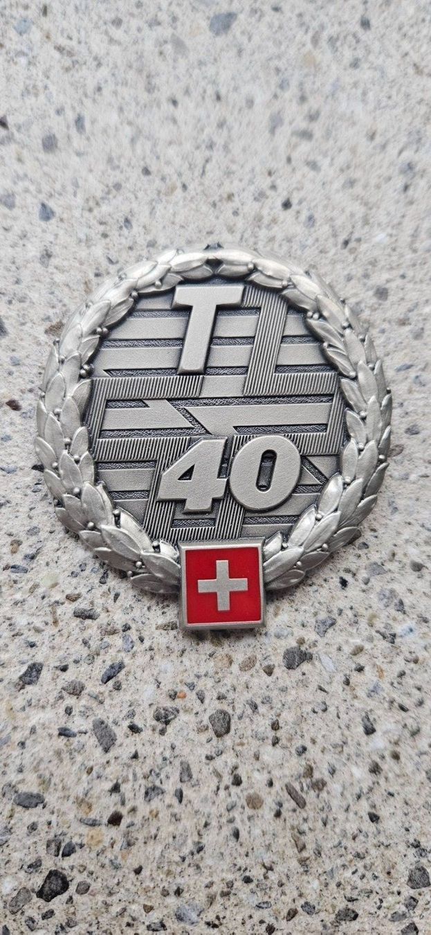 Schweizer Armee Placchette & Badge: *** Beretemblem Silber Schweizer Armee *** – Nuovo e nell'imballaggio originale da Riedholz venduto da fr_sIruP