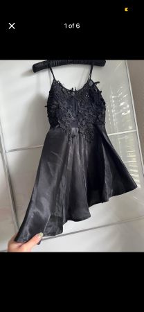 Elegant Black Lace Party Dress - Perfect for Autumn!