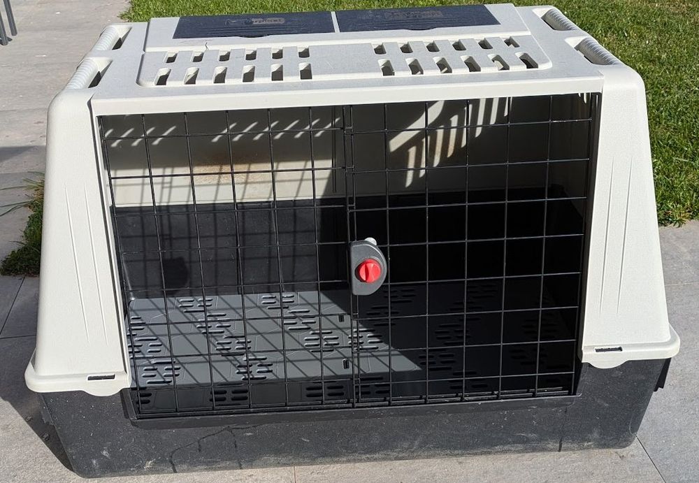 Cage De Transport Chien Red Loon - Montage Porte-Bagages Vélo Pour Animaux Petits Et Moyens