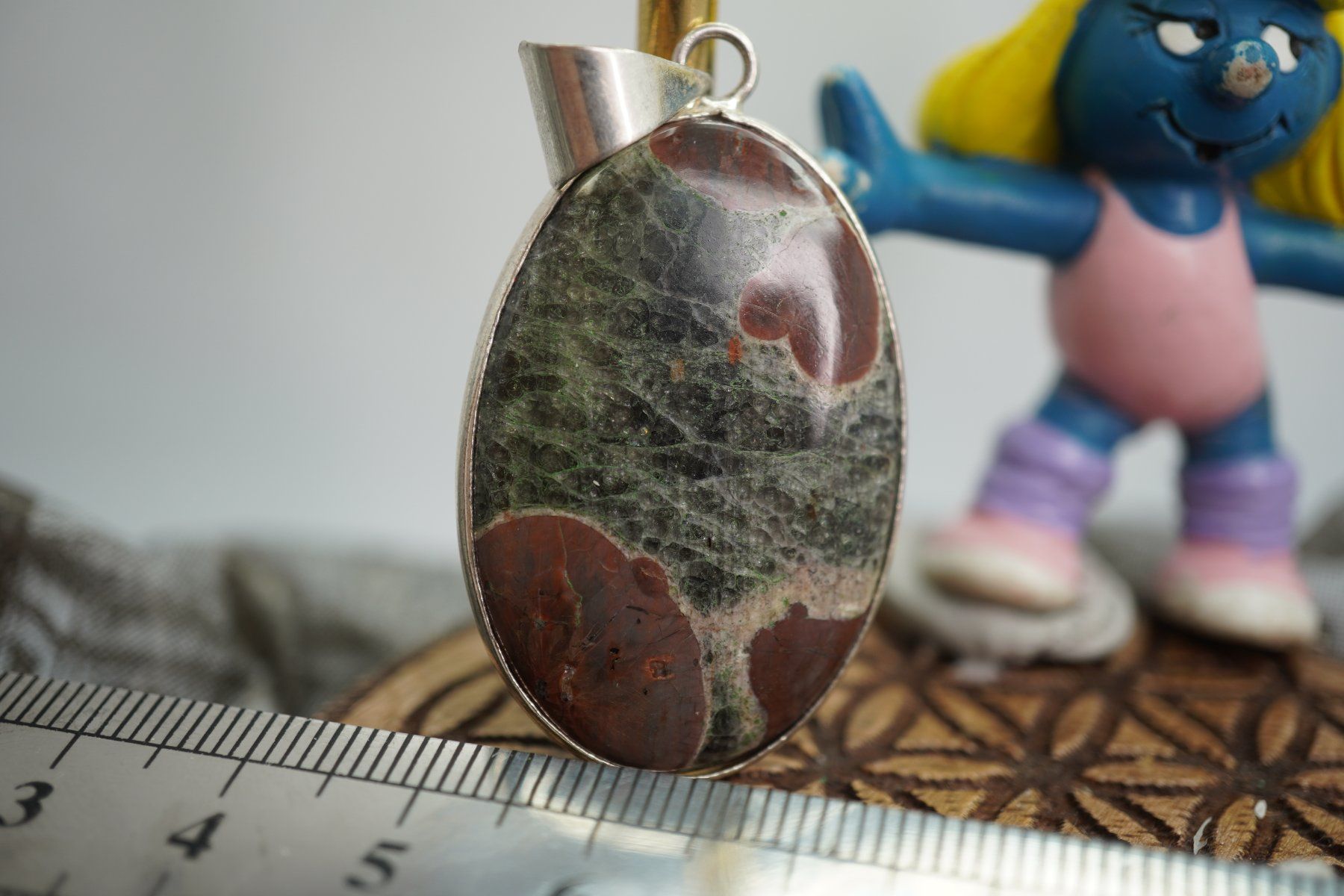 Minerali & Pietre curative: Vogel  Jasper Mexico   eingefasst  TOPSTONE – Nuovo e nell'imballaggio originale da Eschenbach SG venduto da topstone 1