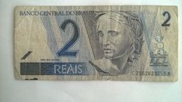 Billet banque Brésil 2 Reais série 2001/09 BE