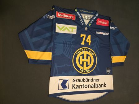 HCD Trikot Asplund Authentic Trikot signiert Davos