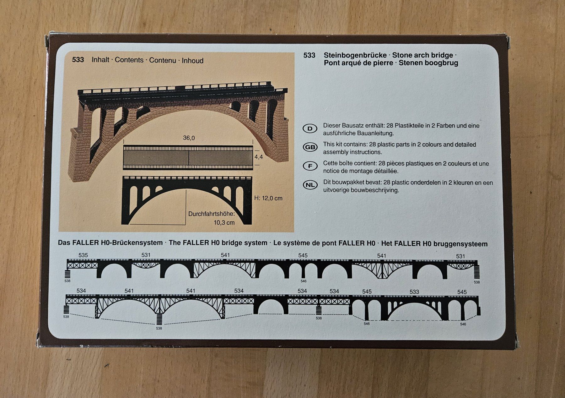 Faller Modelleisenbahnen: Faller (120)533 Bausatz Steinbogenbrücke – Neu (gemäss Beschreibung) aus Bellikon von DelRun29 1