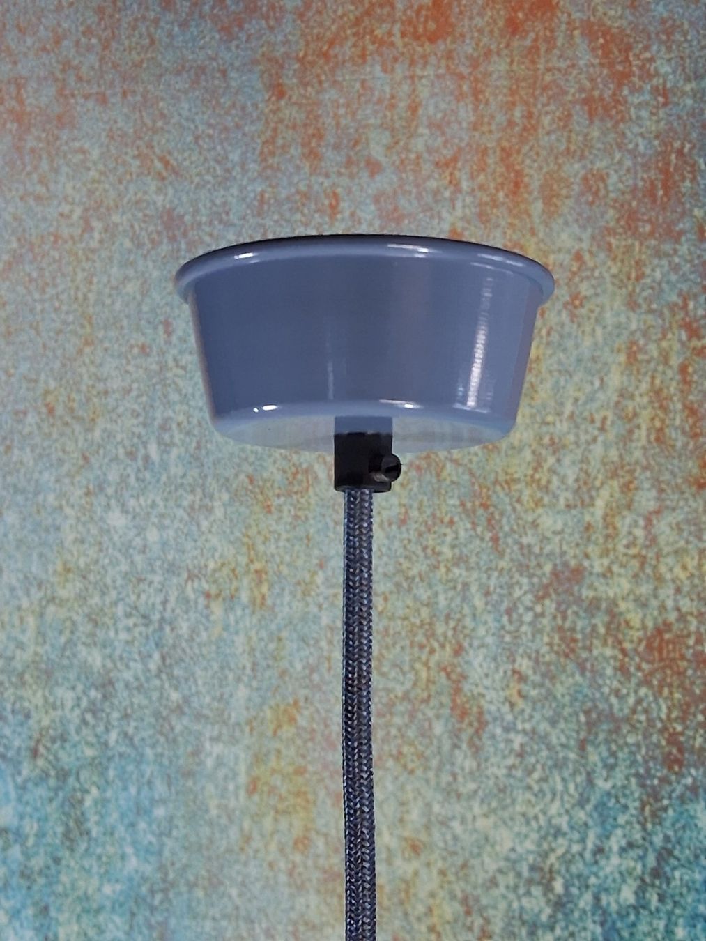 Lampade: Restaurierte alte Emaille Industrie Lampe – Usato da Winterthur venduto da lampenretter 6