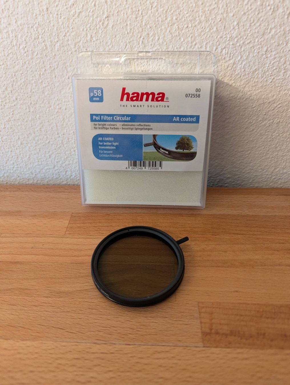 Hama Filtri: Hama Polfilter 58mm, zirkular, PL CIR – Usato da Uster venduto da parasimple
