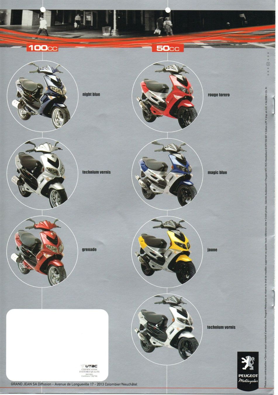 Peugeot Scooters: Peugeot Speedfight 2 Roller - Originalprospekt – Gebraucht aus Malans GR von Chueche427 4