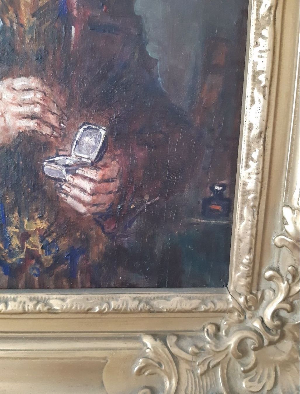 Dipinti: antikes Ölgemälde "Der Aktuar" Rudolf Wolf – Usato da Basel venduto da PAUL_ART 6