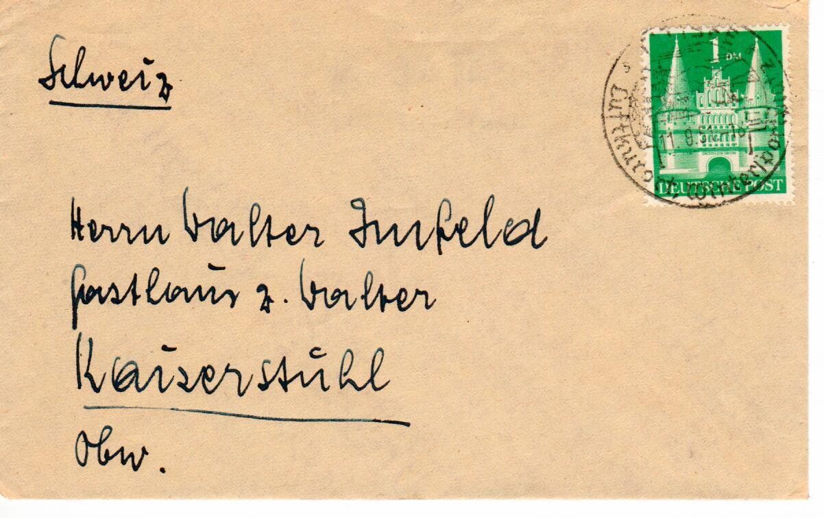 Tutti i francobolli: Brief, deutsche Post nach Kaiserstuhl OW – Usato da Wolhusen venduto da Curver9