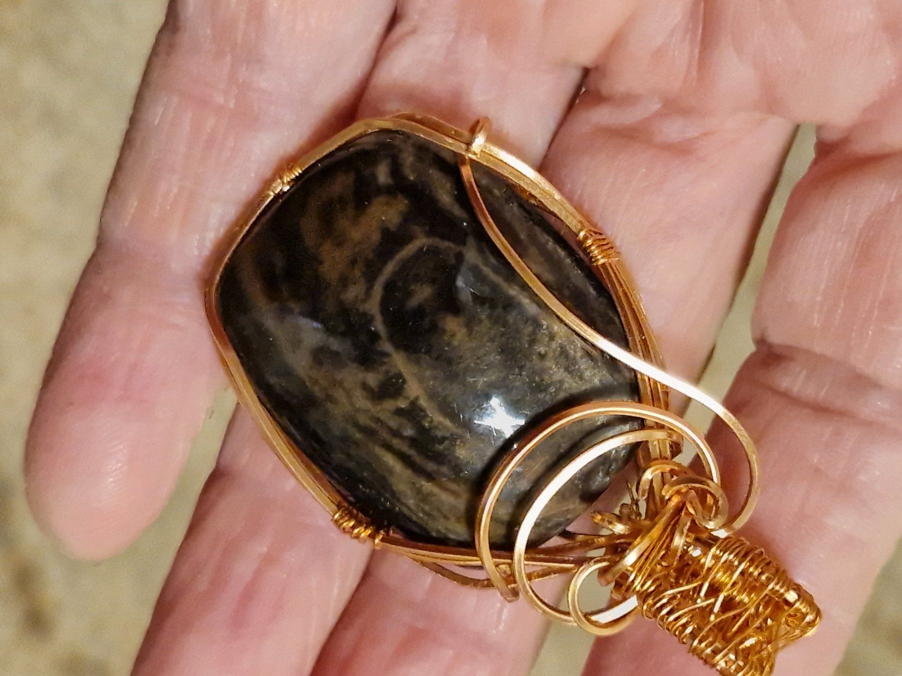 Anhänger: Lithothérapie obsidienne Mentogochol – Neu (gemäss Beschreibung) aus SAXON von Mariposita1428 2