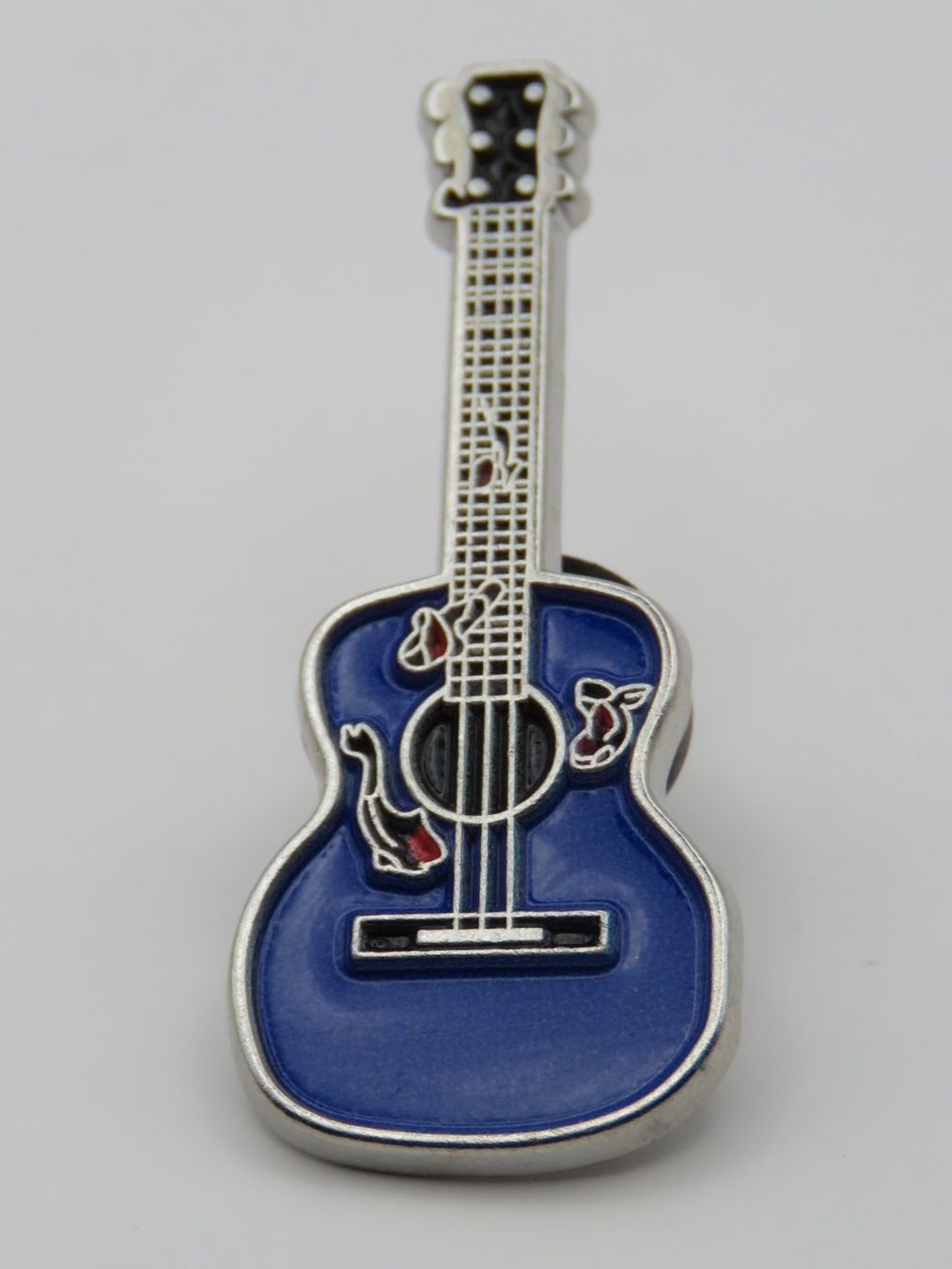 Spille & Fermagli: Ansteck Pin - GITARRE - blau - Emaille - 4x1.2cm – Nuovo e nell'imballaggio originale da Grenchen venduto da Yamahwildstar16 2