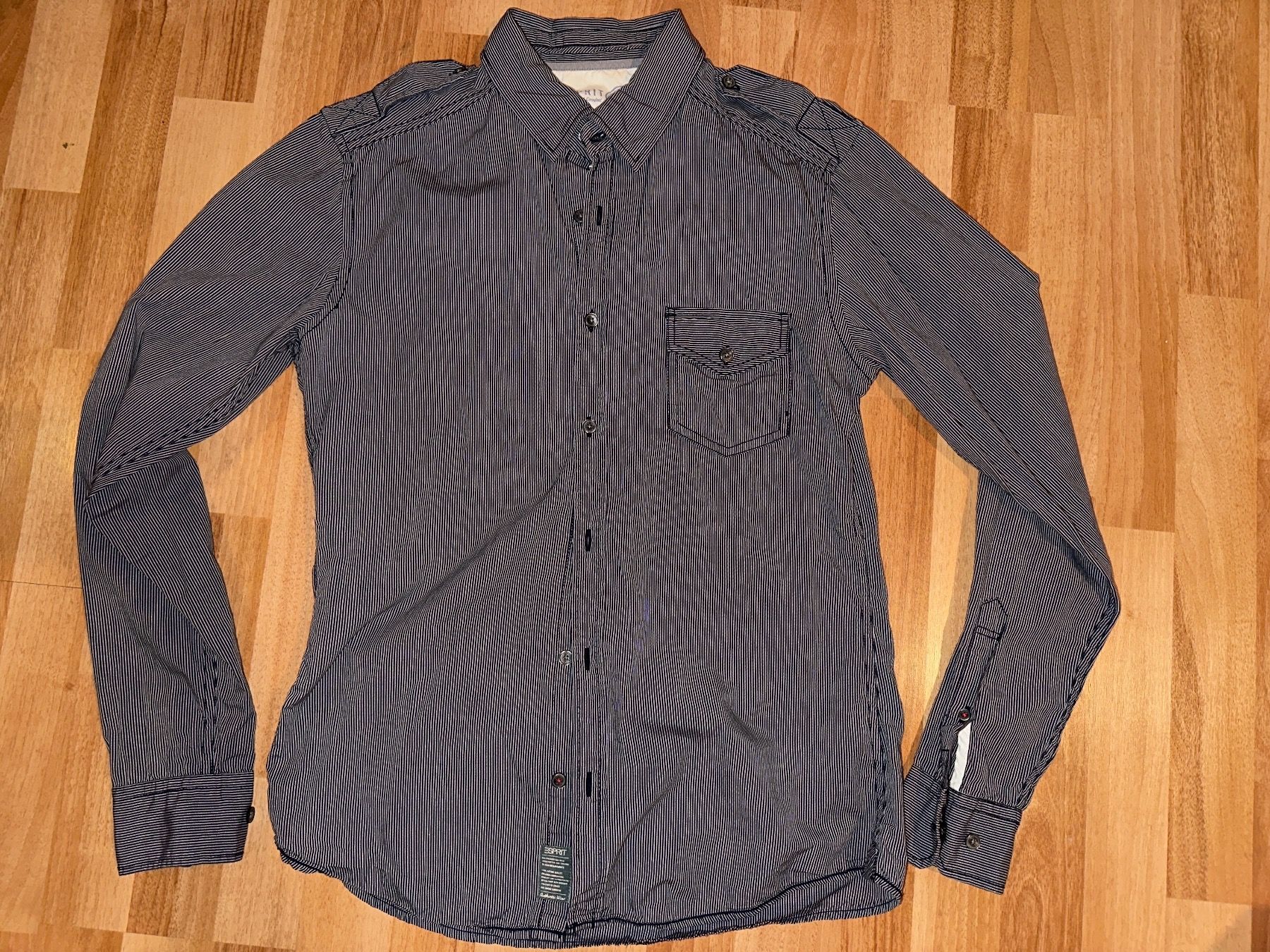 Esprit Camicette: Hemd Esprit Hemd Gr. S gestreift grau – Usato da St. Gallen venduto da mai_zpt7