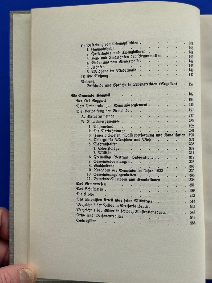 Libri: Roggwiler Chronik oder historisch-topographisch 1936 – Usato da Adliswil venduto da buch_und_kunst 3