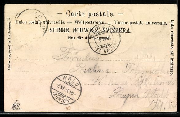 Cartes postales: Passepartout-Lithographie Benken /St. Ga – D'occasion à Berlin par bartko-reher 1