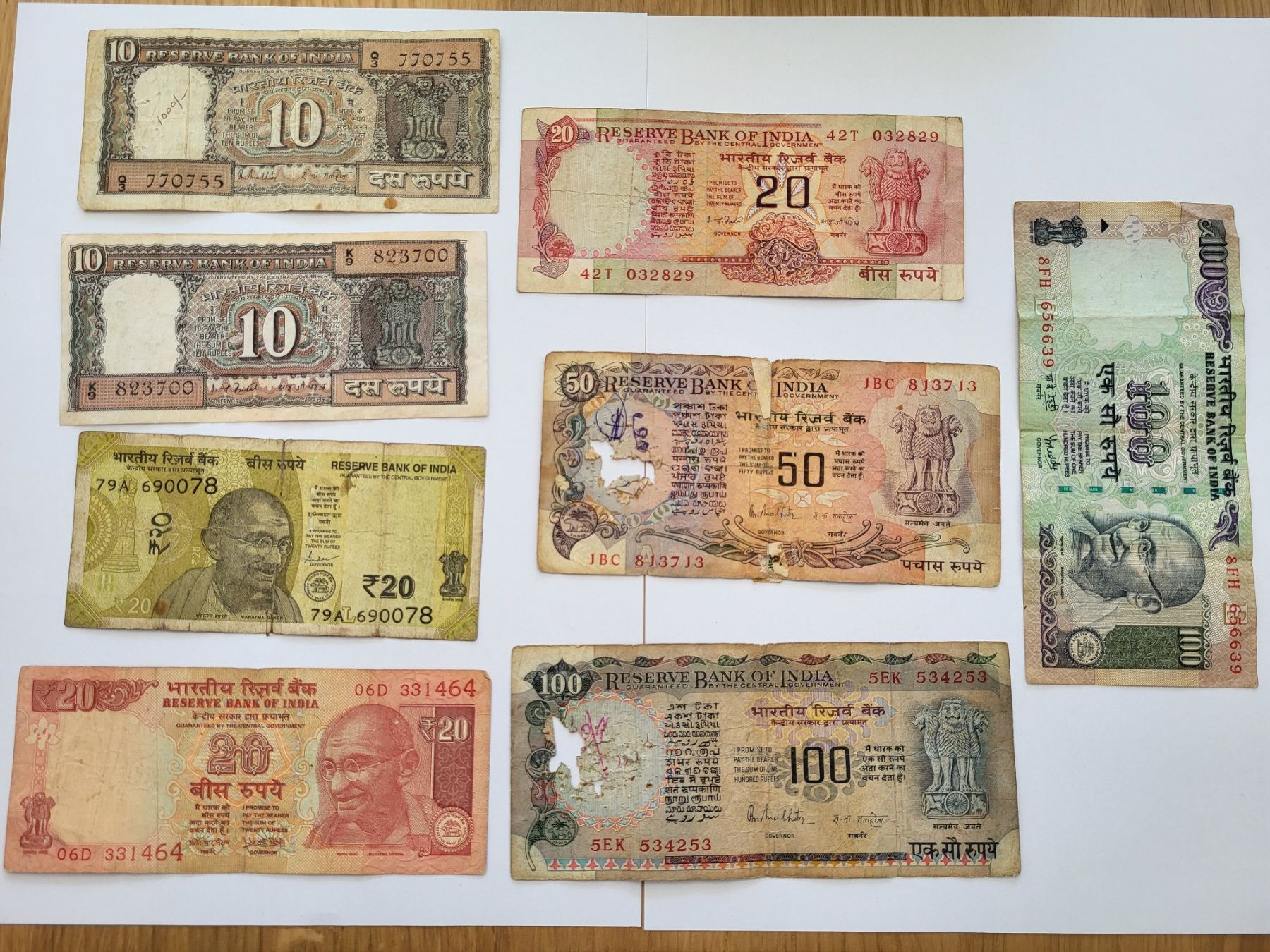 Banconote: Banknoten aus Indien – Usato da Pravidondaz venduto da LVtik 5