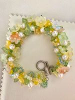 Blumen Süsswasserperlen Armbänder