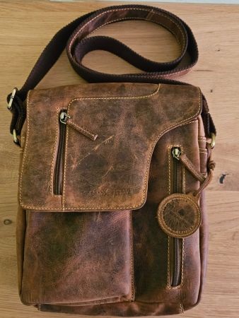 Greenburry Vintage „Revolver Bag“ Umhängetasche Modell 1694