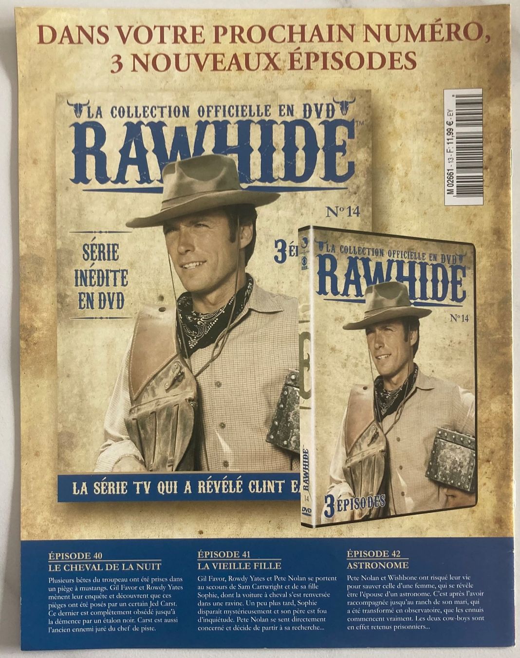 Tutti i DVDs: CLINT EASTWOOD - RAWHIDE N°13 – Usato da Poliez-Pittet venduto da Newtown-Records 2
