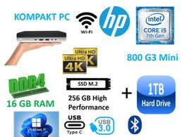 PC HP Elitedesk 800 G3 Mini i5-7500 16GB 256GB WLAN BlueToot