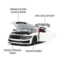JADA FORD MUSTANG 1/24 DARK HORSE IRIDESCENT WHITE /PINK CL