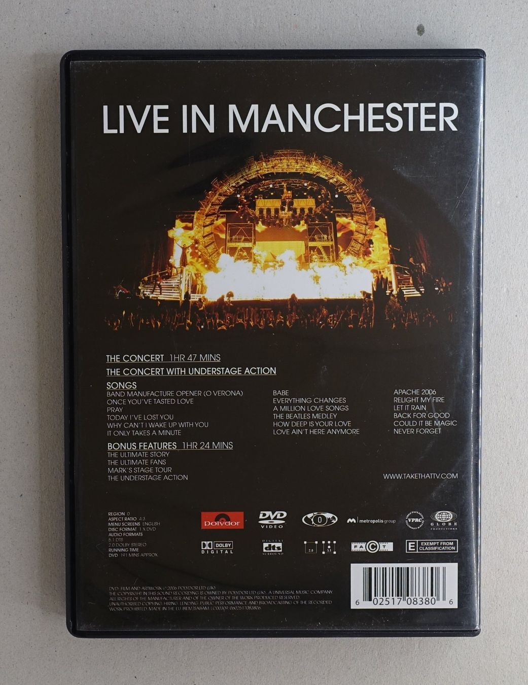 Tutti i DVDs: Take That - The Ultimate Tour - DVD – Usato da Sessa venduto da fraenklishop 1