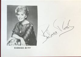 Barbara Rush 1927-2024Autogramm signiert Karte mBild 10x15cm