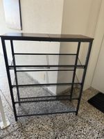 Schuhregal Metall Holzoptik 