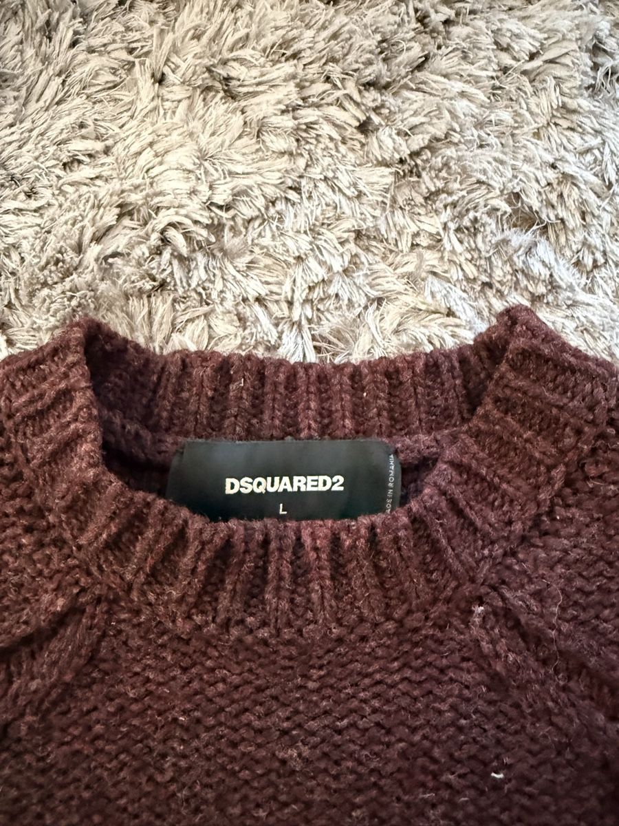 Dsquared2 Maglioni & Felpe: Dsquared2 Wollpullover, Grösse L, bordaux – Usato da Zürich venduto da MyWardrobe 2