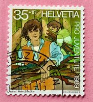 Nr.J 311 Sozialeinsatz Pro Juventute GESTEMPELT 1989   