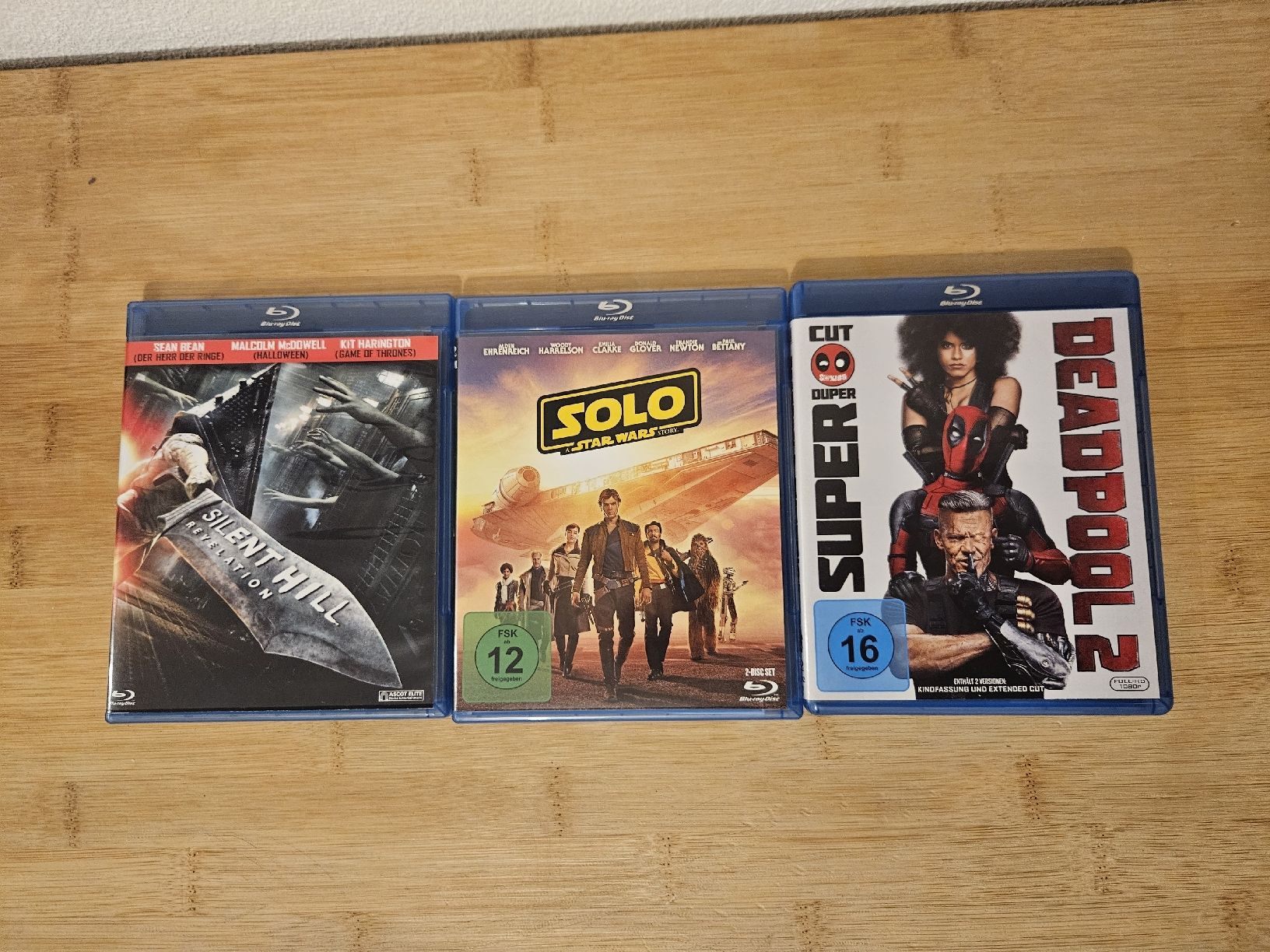 Tous les DVDs: Blu-ray Filme Silent Hill, Solo, Deadpool 2 – D'occasion à Hochdorf par Kragplattenanschluss