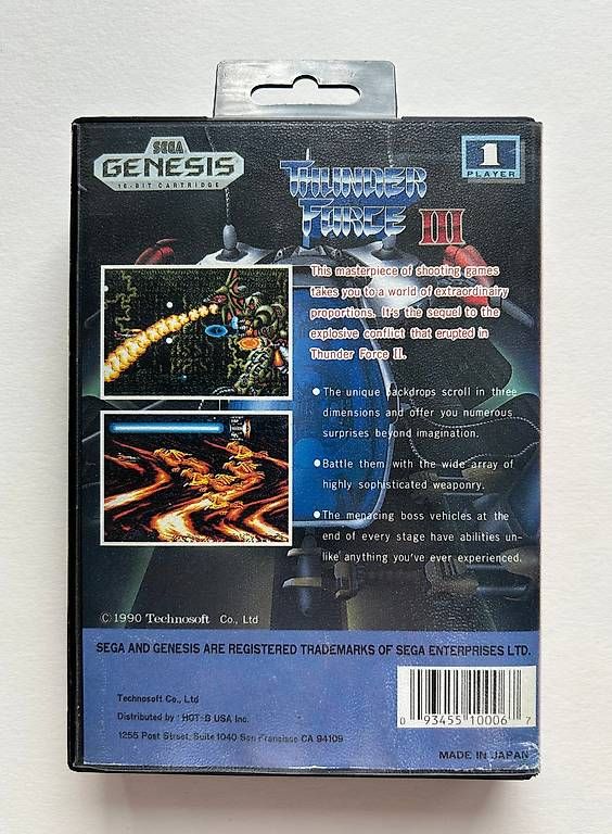 Giochi: THUNDER FORCE 3 - SEGA GENESIS US - MEGADRIVE – Usato da Giffers venduto da Z6-ludo 1