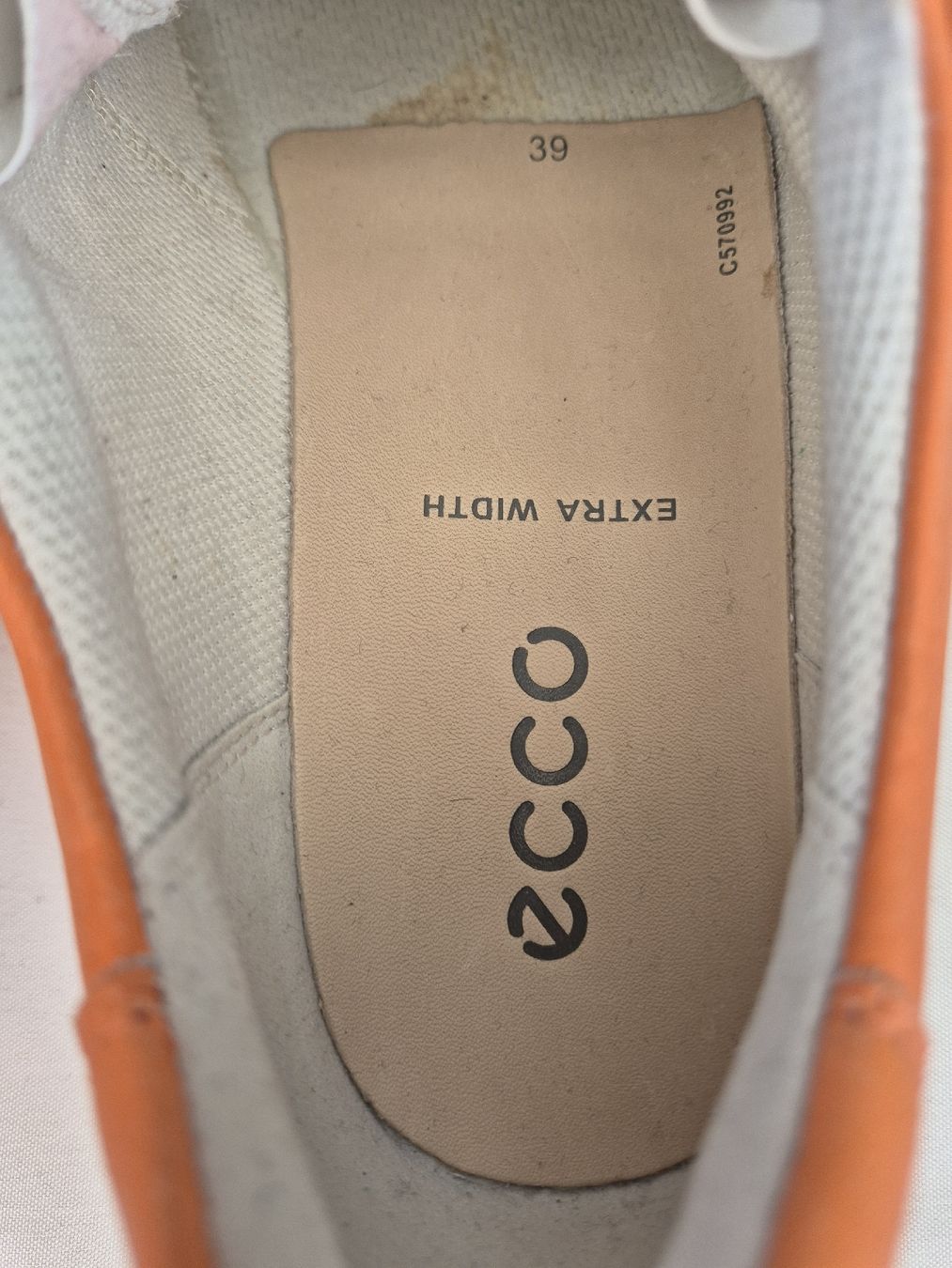 Ecco Damenschuhe: Ecco Damenschuhe Orange Grösse 39 Leder Sneaker – Neu (gemäss Beschreibung) aus Langendorf von MASENI25 4