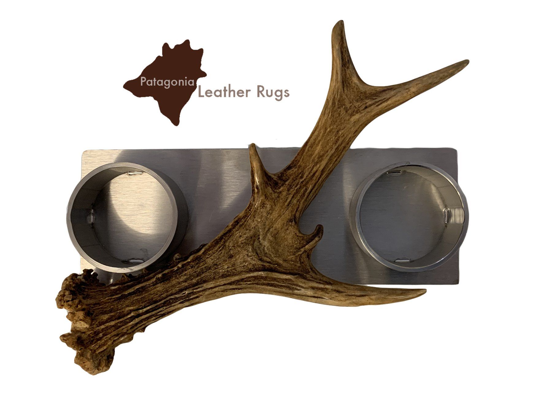 Portacandele: Kerzenständer mit echtem Hirschhorn – Nuovo e nell'imballaggio originale da Arbedo venduto da patagonialeatherrugs 2